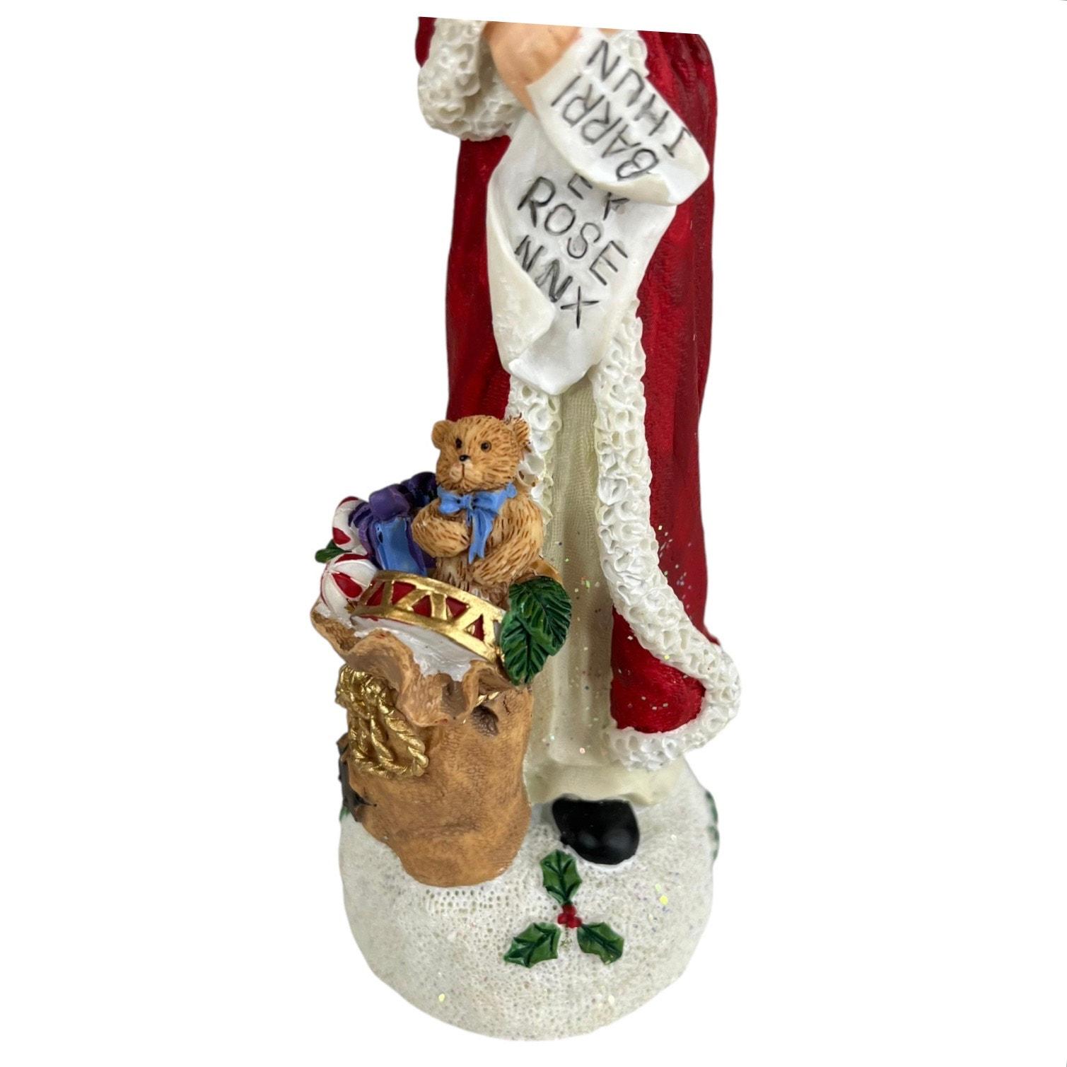 VTG Holiday SANTA Claus 8 Figurine by JCP Santa's List Toy