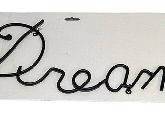 DREAM knitted wire word
