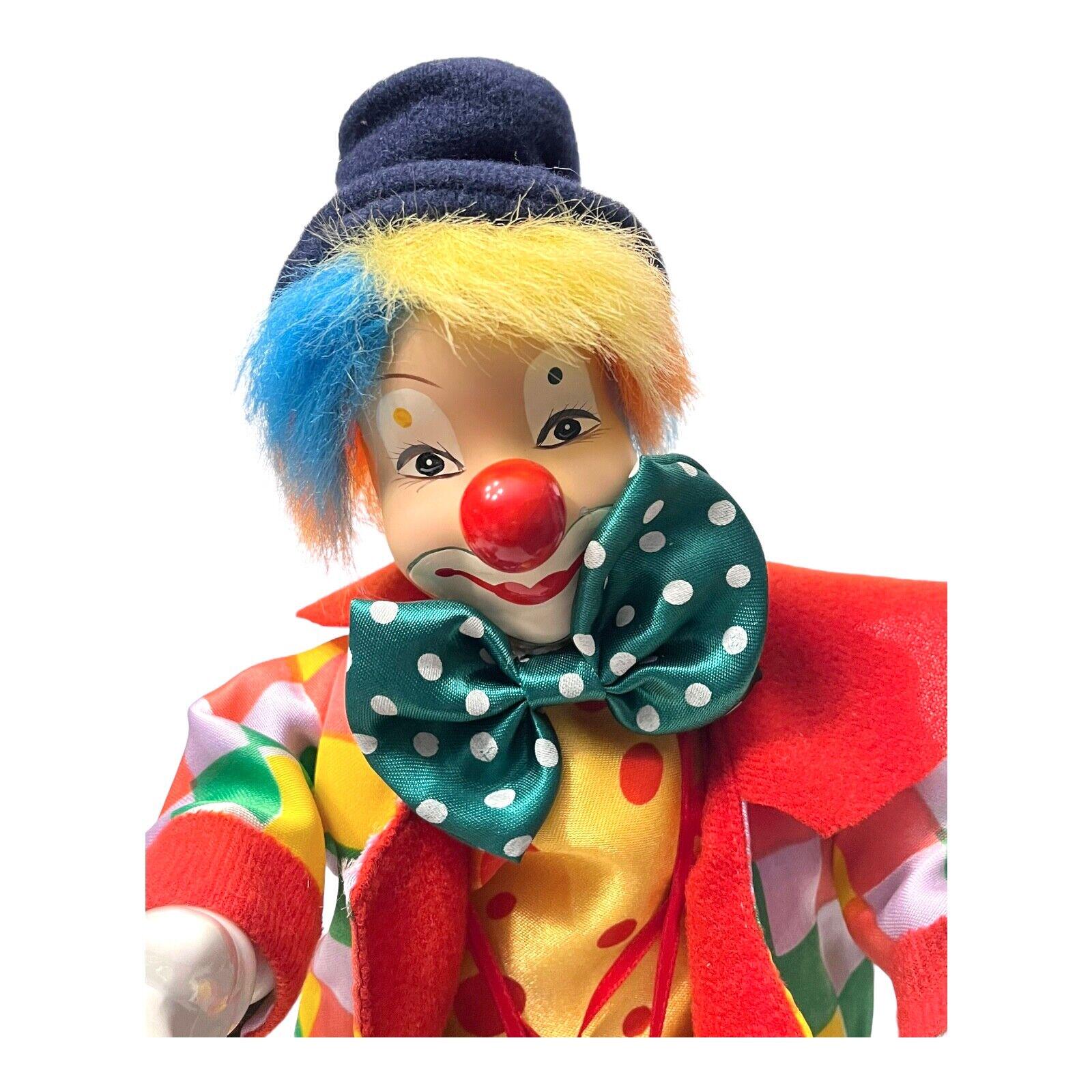 ヴィンテージ 1960年代 ミュージカル サーカス ピエロ 15インチ キー