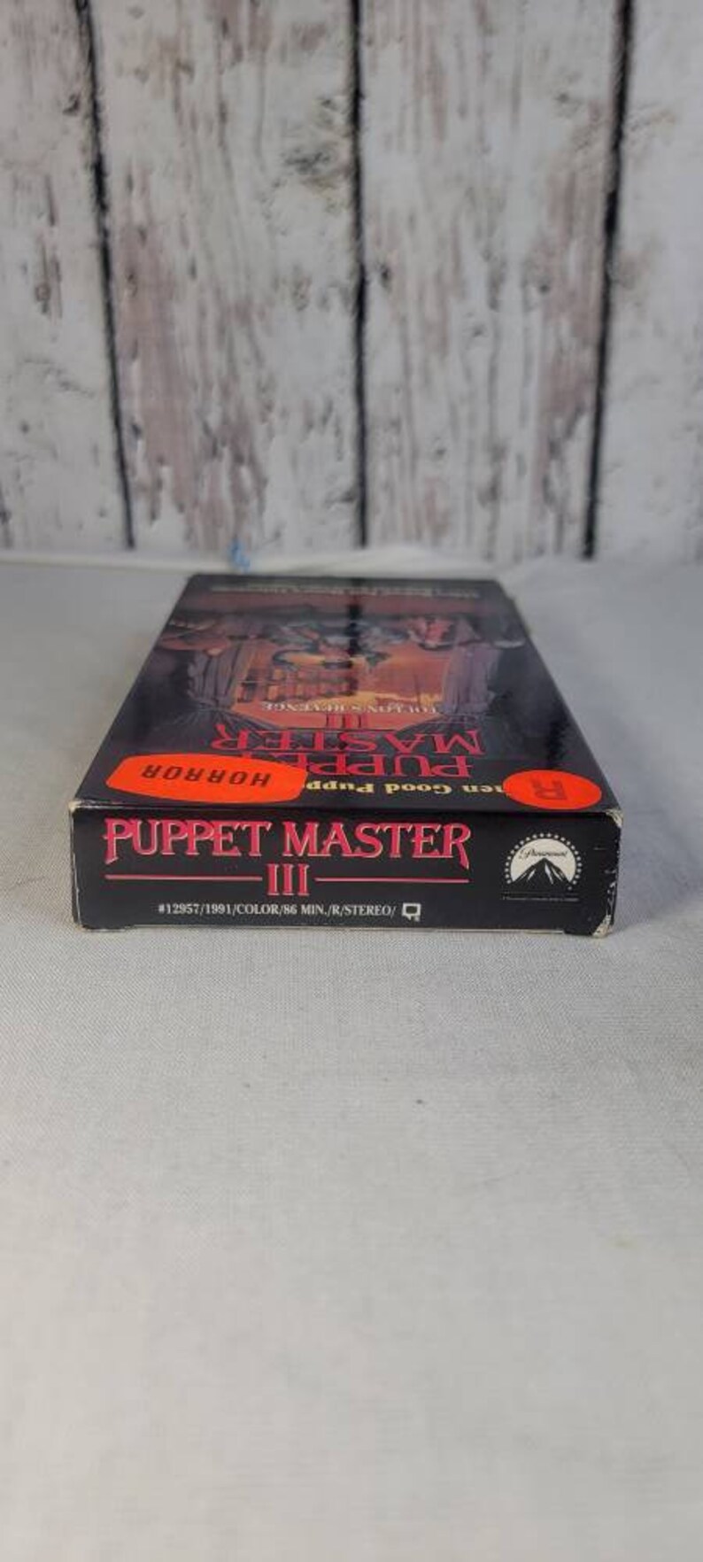 Puppet Master 3 Vhs Tape Ex Rental Etsy