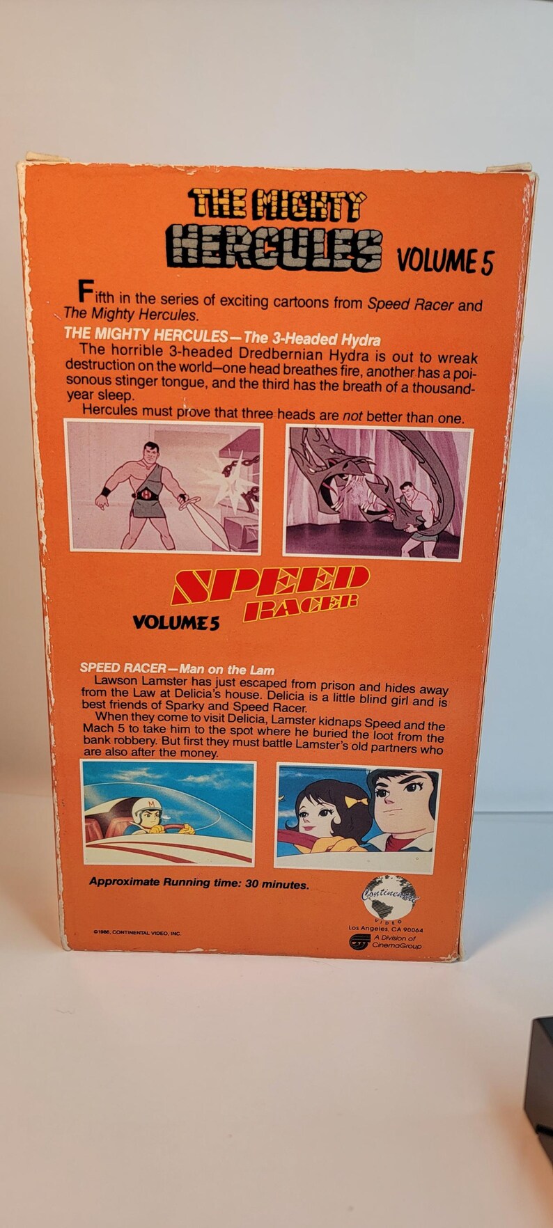 Speed Racer Volume 5 Speed Racer&mighty Hercules Vol 5 Cartoon VHS Episodes Cinema Kid 1986 ...