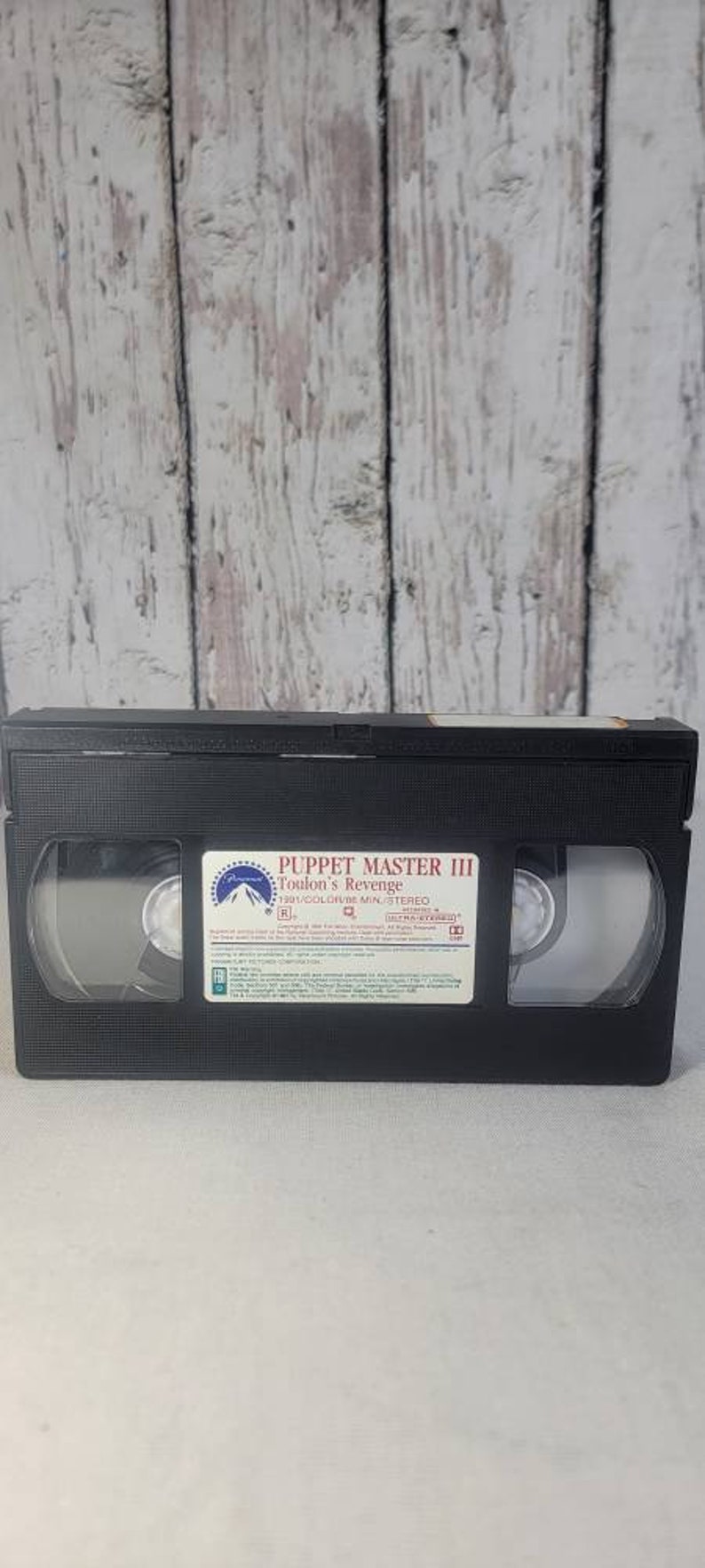 Puppet Master 3 Vhs Tape Ex Rental Etsy