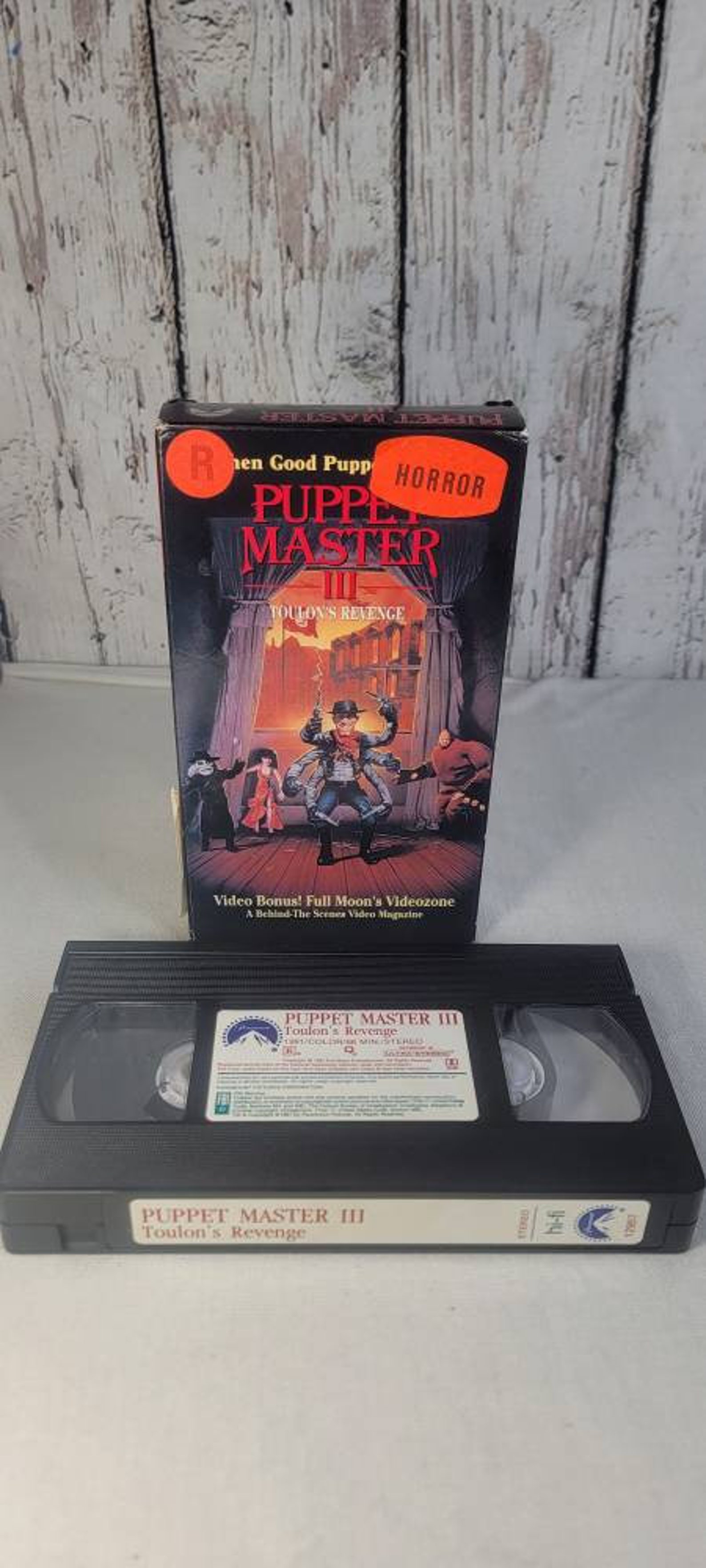 Puppet Master 3 Vhs Tape Ex Rental Etsy