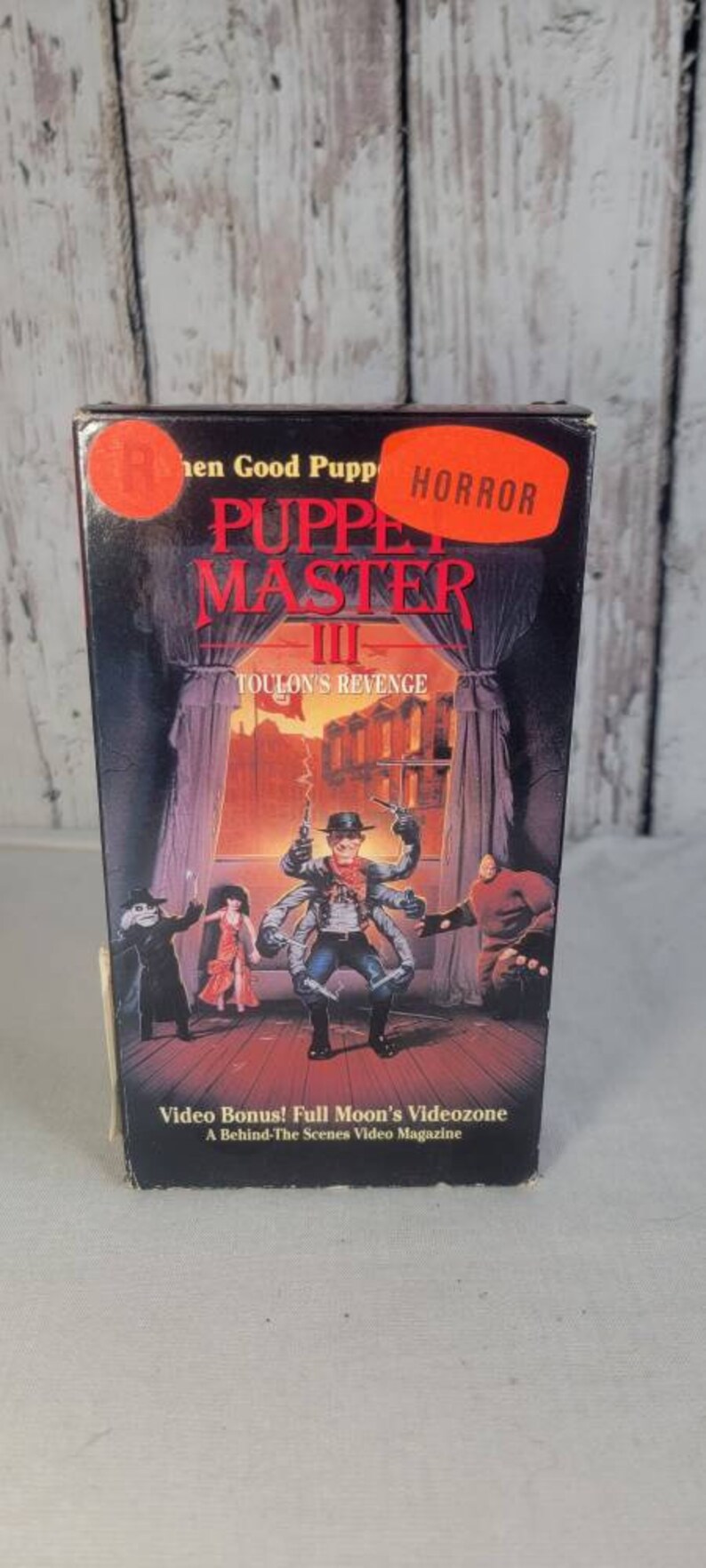 Puppet Master 3 Vhs Tape Ex Rental Etsy