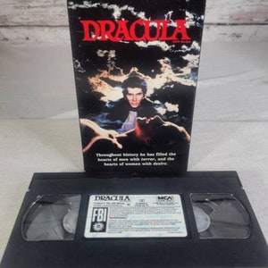 DRACULA 1979 VHS Tape Universal Monsters Hammer Horror Vampire Horror Movie Sci Fi Lugosi Karloff Christopher Lee Stephen King Fangoria