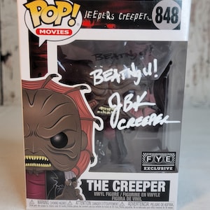 Autographed Jonathan Breck JEEPERS CREEPERS Funko pop FYE exclusive Horror Freddy Krueger Jason Voorhees Chucky Ghostface Leatherface
