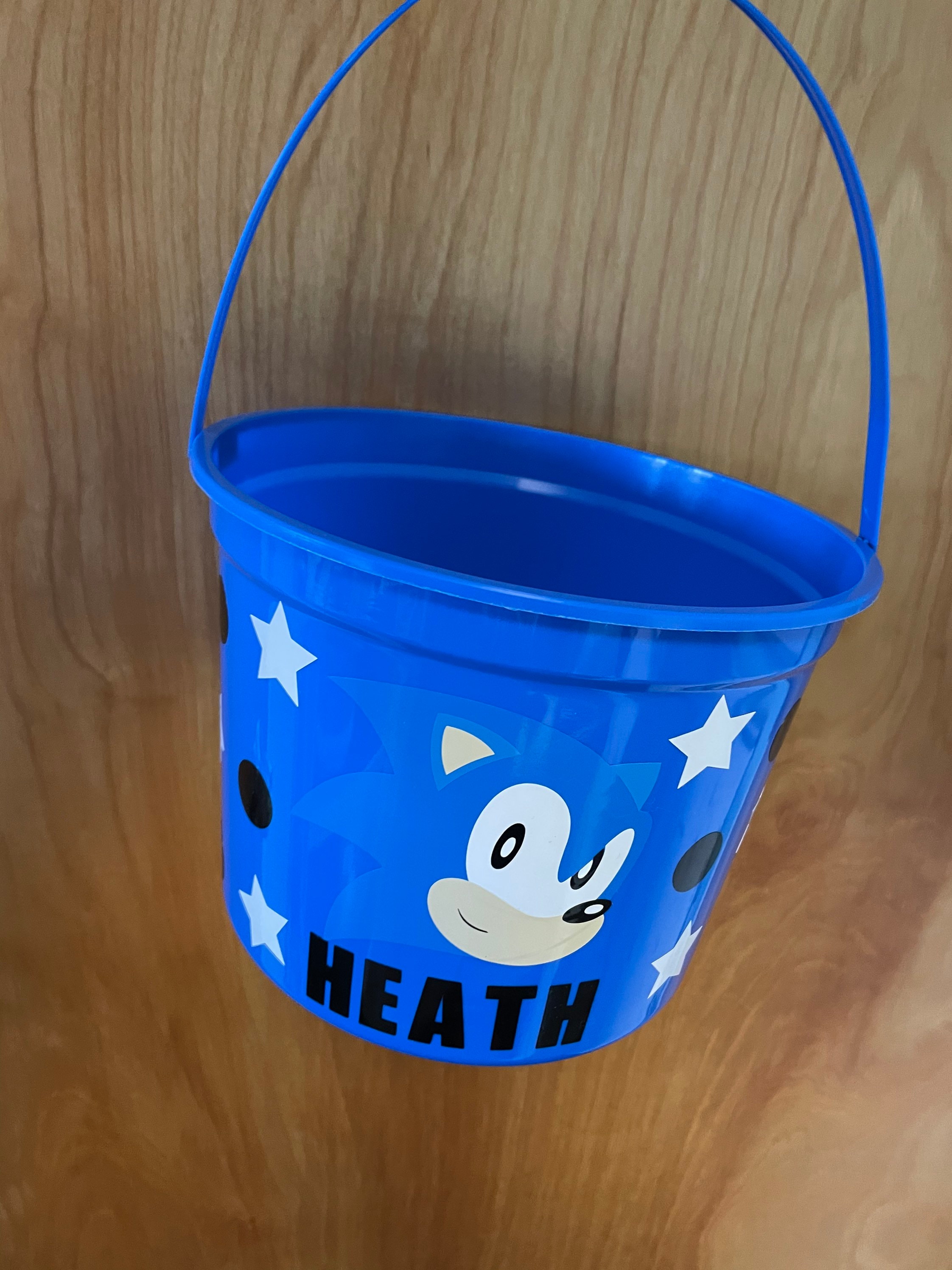 Personalized Kids sonic the hedgehog basket bucket Custom Etsy