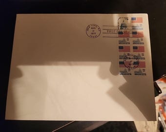 13c Flag Over Capitol FDC New York NY First Day Cover March 11 1977 Scott 1625