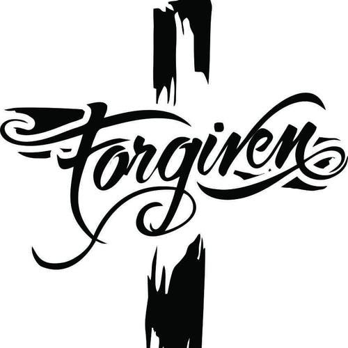 Forgiven Cross Svg File for Silhouette Cutting Crafting - Etsy