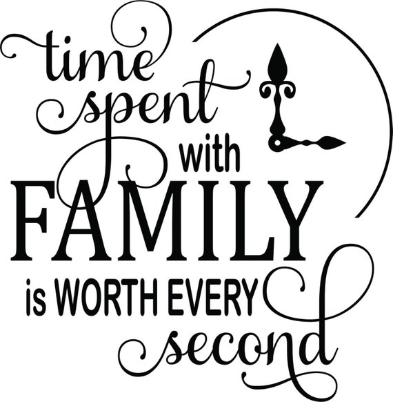 Time Spent With Family Vector Art Svg Line Art Silhouette Etsy