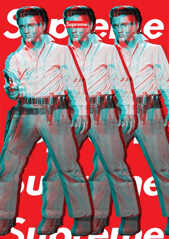 Supreme Poster X Elvis Presley A1 Bedroom Poster Cool Trendy Rare