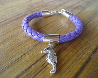 sea horse bracelet,  silver 925 , sea horse, hippocampus bracelet