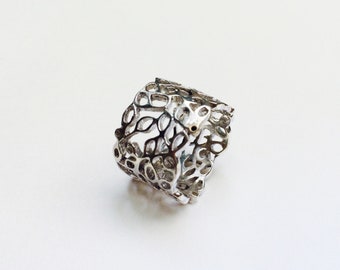 Sterling Silver Ring ,wide band ring, chunky silver ring , silver ring , gift for her ,silver 925 ,handmade silver ring ,chunky ring silver,