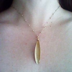 olive leaf pendant, leaf pendant, silver leaf, gold olive leaf, botanical  pendant , gold pendant, leaf necklace, silver olive leaf necklace