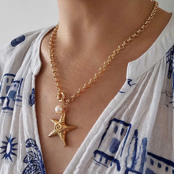 Ocean Multi Charm Necklace
