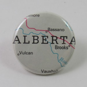 Alberta, Canada - Map Pin - 1.25&quot; button