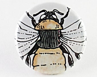 Bee- 1.25" button