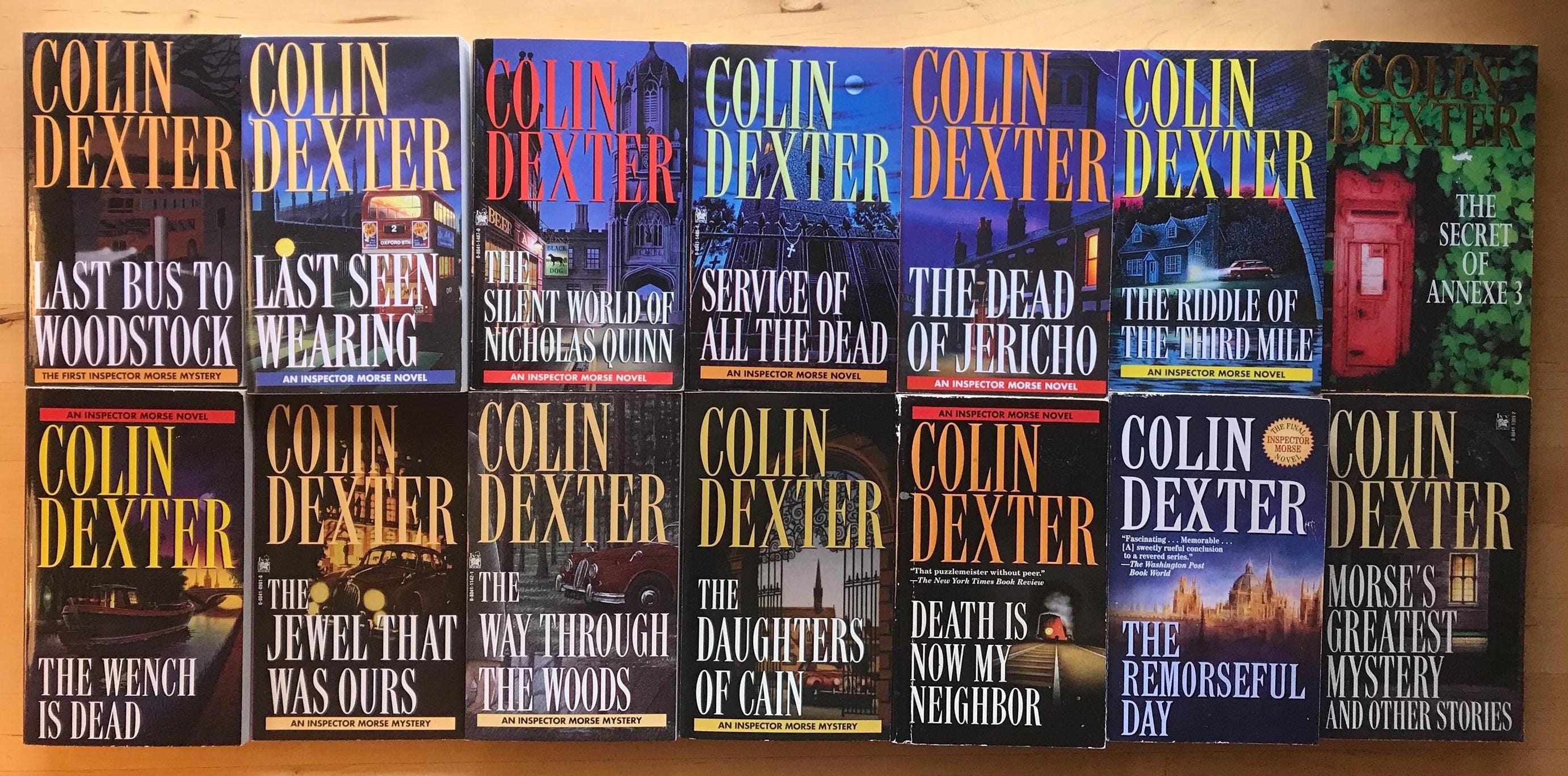 Colin Dexter's Complete “inspector Morse” Series ~ 14 Books - Etsy