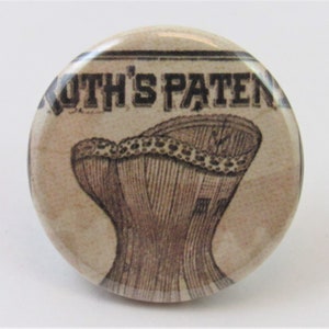 Vintage Corset Ad - 1.25&quot; button - Pin