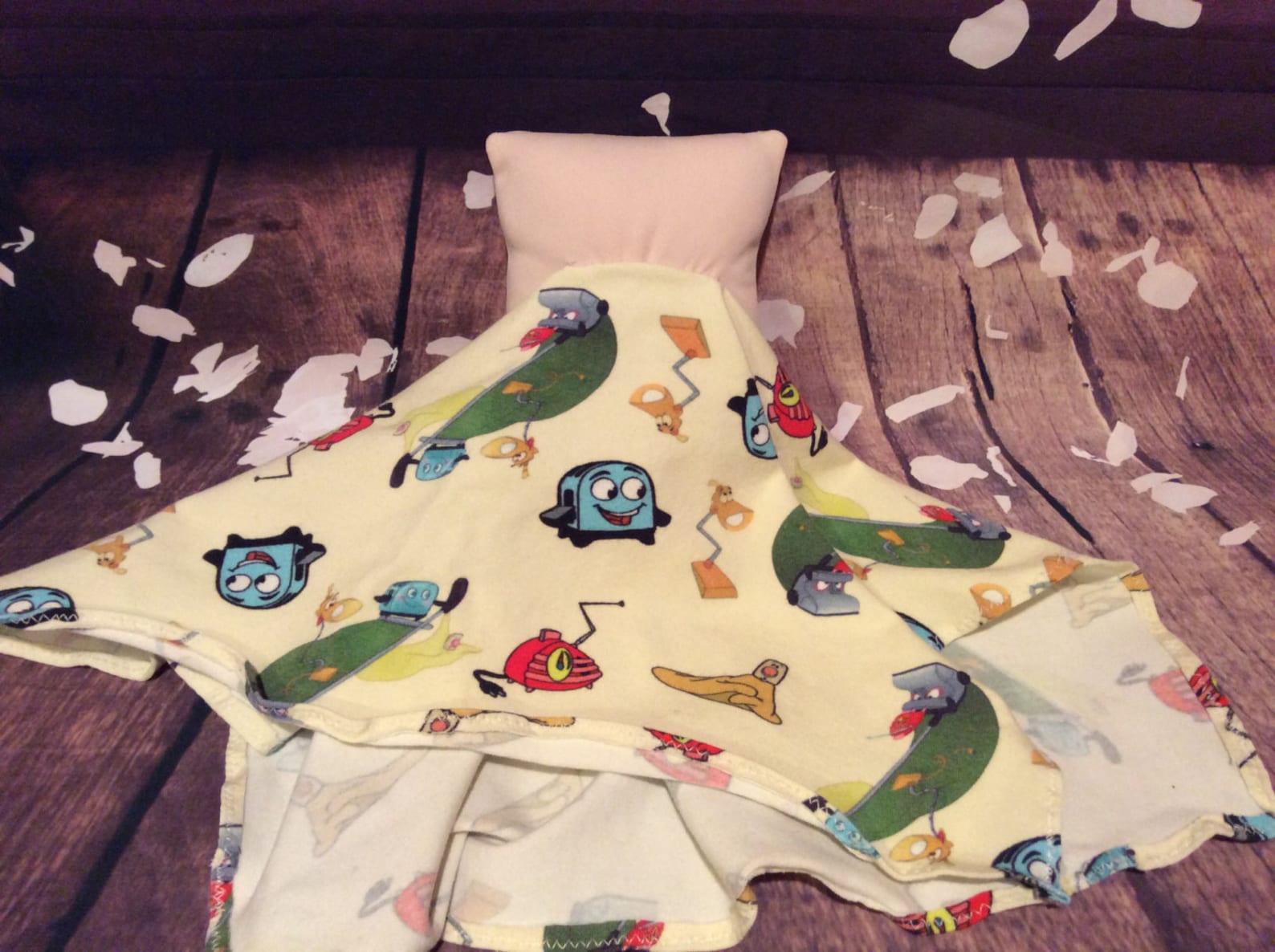 Brave Little Toaster and Friends Plush Security Blanket Blanky Blankie