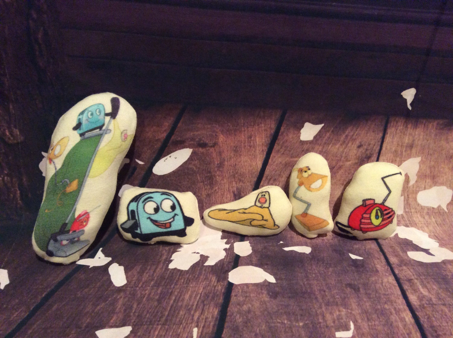 BLT Brave Little Toaster and Friends Softie Plush Doll Set Cat Toy or