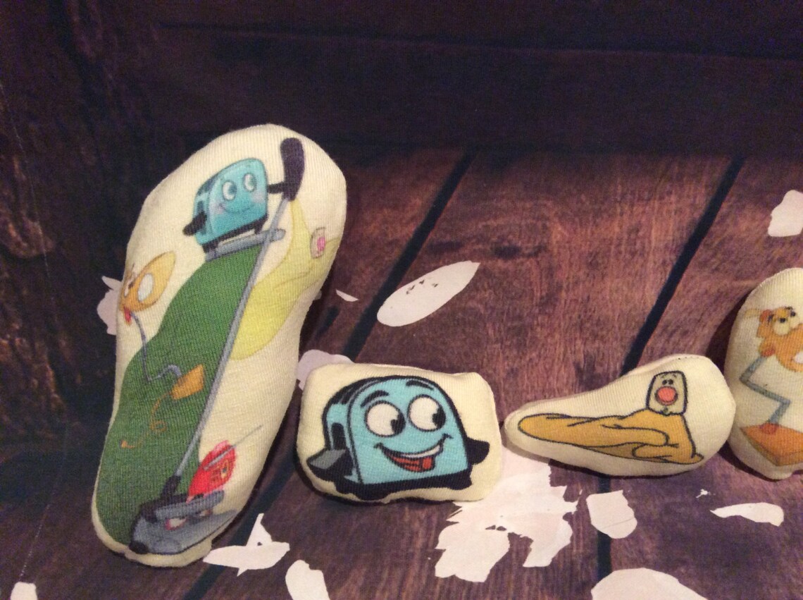 BLT Brave Little Toaster and Friends Softie Plush Doll Set Cat Toy or ...