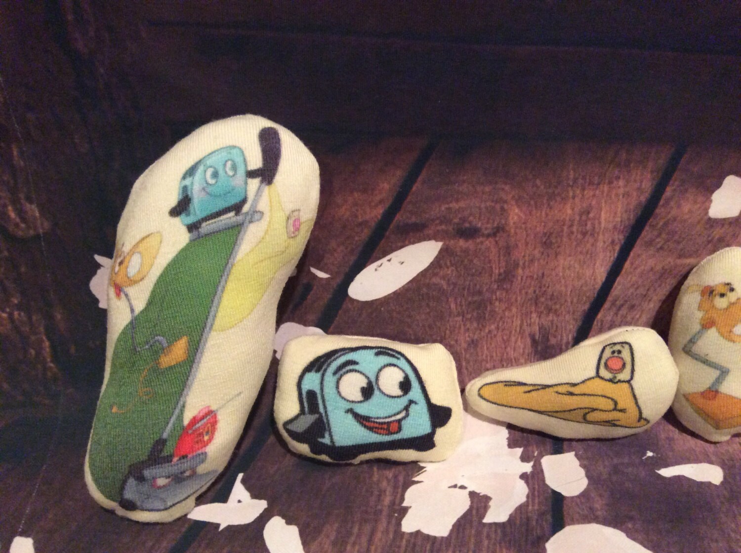 BLT Brave Little Toaster and Friends Softie Plush Doll Set Cat Toy or