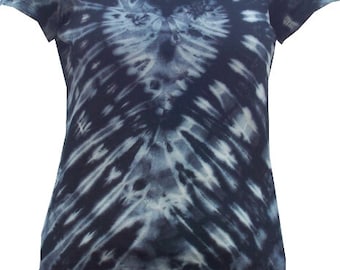 Dark Heart ladies cotton tie dye t shirt.