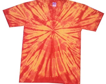 Sun-Burst tie dye t shirt, hand crafted in the U.K