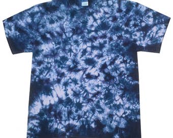 Purpl Fractal tie dye t shirt, hand crafted in the U.K