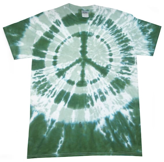 T Shirt Tie Dye C.N.D Peace multi colour hand crafted in the UK All Sizes