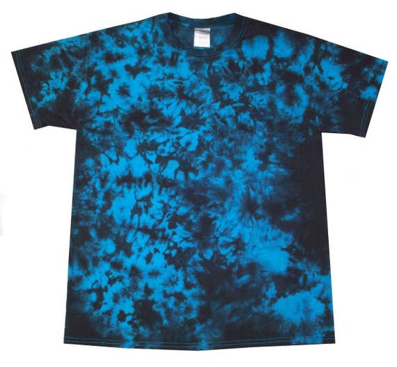 Tie Dye Hoodie Two Blue Hand dyed by Sunshine Clothing in the UK