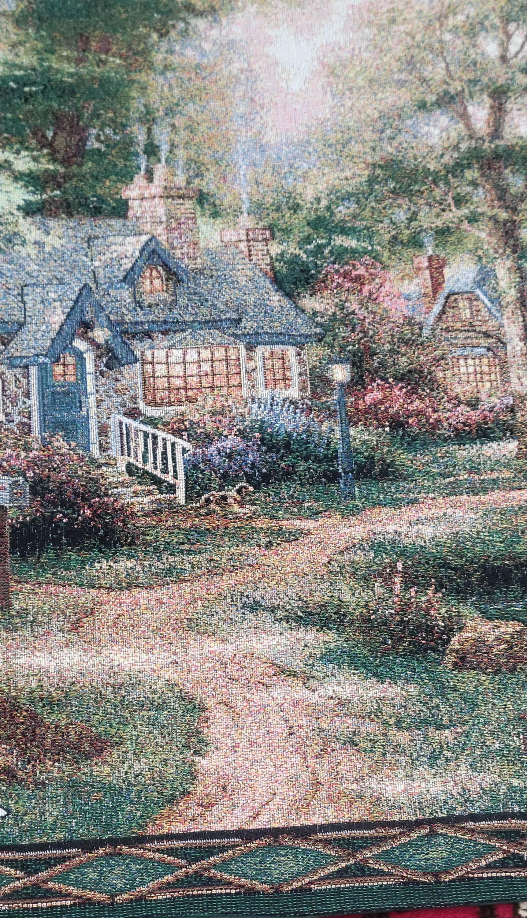 Thomas Kinkade Lighted Tapestry - Etsy