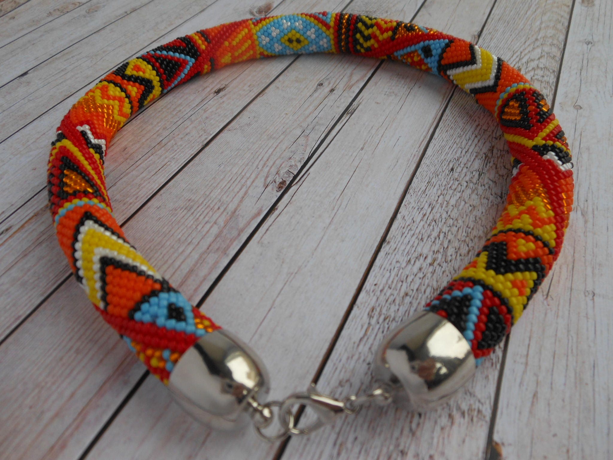 Shahada Boho Chic Necklace Set - Handcrafted African Beaded Jewelry main image 1