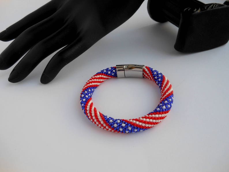 4th July usa bracelet american flag bracelet patriotic jewelry usa flag jewelry patriotic 4th july ornament unisex jewelry Gift for american