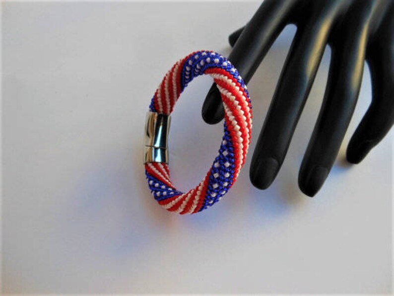 4th July usa bracelet american flag bracelet patriotic jewelry usa flag jewelry patriotic 4th july ornament unisex jewelry Gift for american