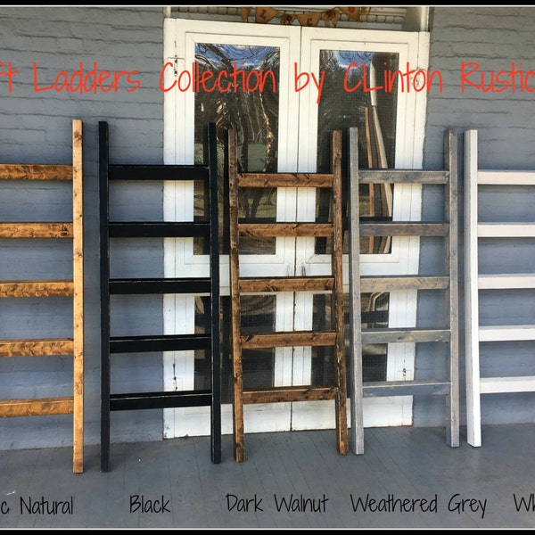 Blanket Ladder | Made in the USA | Rustic Furniture | Quilt and Blanket Storage | Gifts for Her | Housewarming | 2024 Handmade Wooden gift