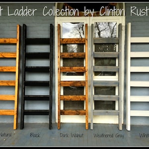Blanket ladder Rustic Decor Quilt Storage Gift for Her Blanket ladder 6ft Farmhouse Decor Home for the Holidays image 1