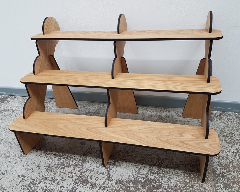 3 Tier Oak Display