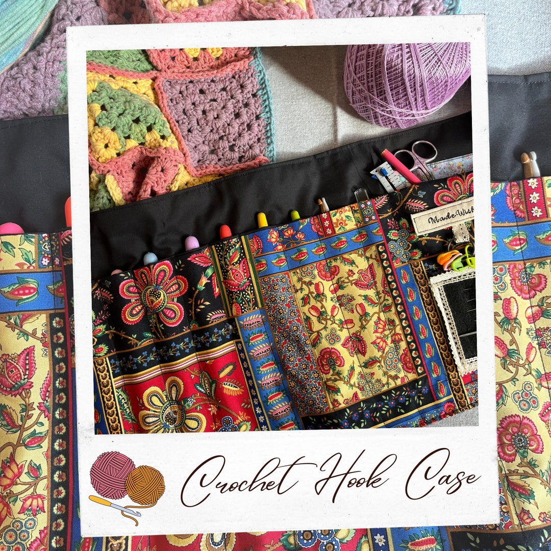 Crochet Hook Roll up Storage Case. Crochet Hook Organizer. Etsy