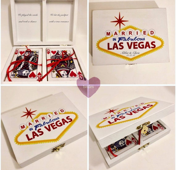 Personalized Married In Fabulous Las Vegas Wedding Ring Box Etsy