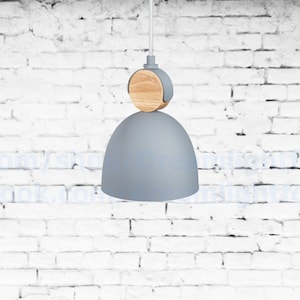Metal / wooden gray Pendant Light for kitchen pendant lights gray Pendant Lighting Fixture timber Pendant lights for kitchen island lighting