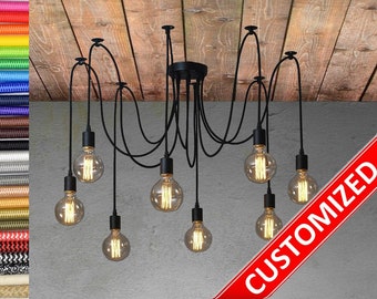 Spider chandelier 3-15 Pendant light Industrial Lighting Industrial Chandelier pendant lighting industrial lamp Octopus chandelier