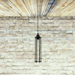 Tube bulb Pendant light Industrial lighting Steampunk light Vintage American Style Pendant lighting Retro Light fixture Hanging Bar pendant