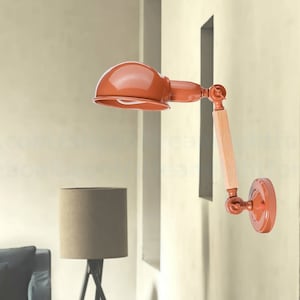 Caramel vintage wall sconce Adjustable sconce light bedside Lighting sconce wall lamp Wood sconce light set Wall light Rotating sconce