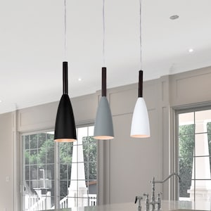 Black / White / Gray Pendant lights for kitchen island Kitchen lighting Pendant Lighting Island lighting Pendant Light Fixture chandelier