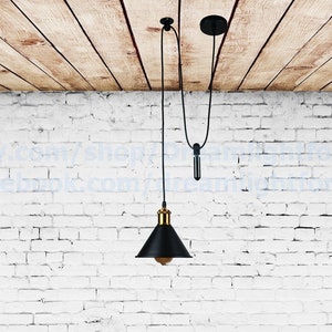 Pulley Pendant Light Etsy