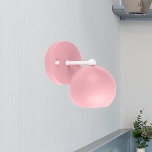 Rose wall sconce Compact Wall sconces light set Pink sconce light wall lamp Wall lights Girls room sconces Nursery sconce Kids room sconce