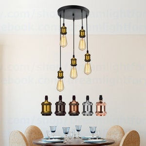 Staircase chandelier lighting 3-10 Cluster pendant light Stairwell chandelier lighting Foyer chandelier Entryway high ceiling chandelier