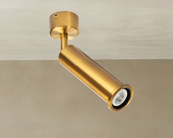 Gold Spotlight lamp spotlight ceiling light Cylinder light fixture Flush mount Sloped ceiling lighting fixture Projector ceiling spotlight
